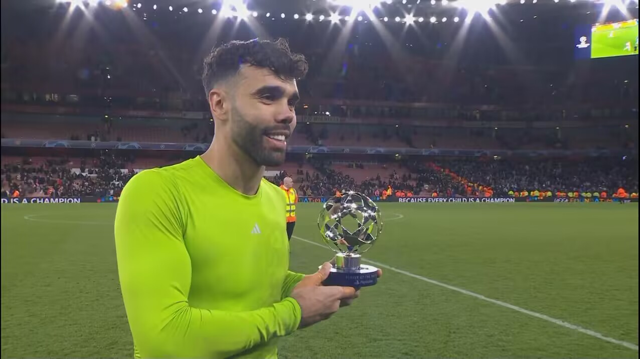 两次扑点!欧冠官方:拉亚当选阿森纳vs波尔图全场最佳球员