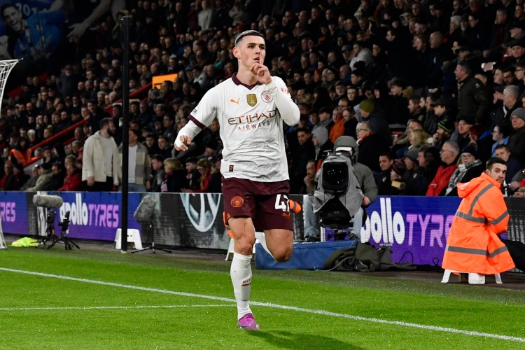 本赛季五大联赛5人做到20球10助攻,福登、凯恩、贝林厄姆在列